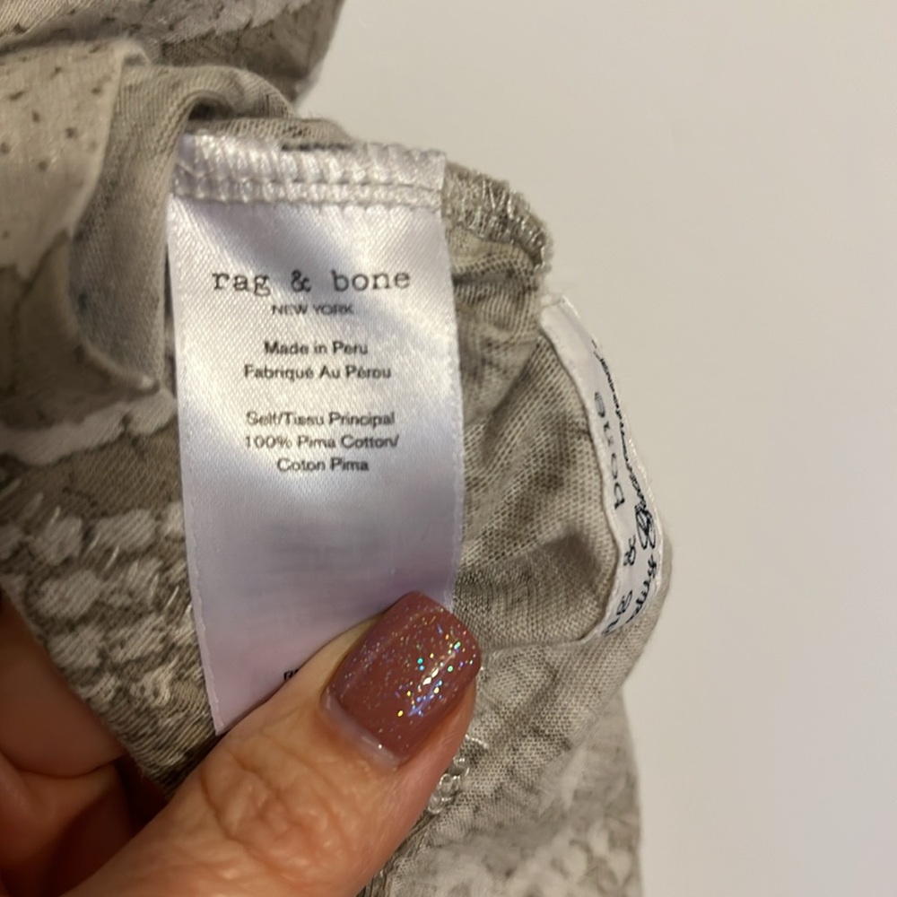 Rag & Bone Snake Print Tee - image 4